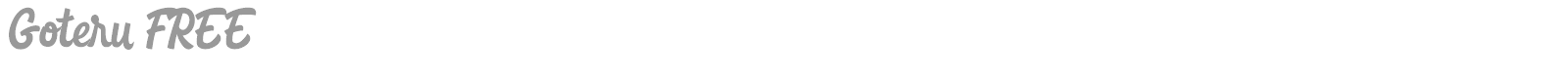 Goteru font preview